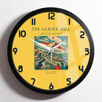 Thumbnail for VINTAGE G4013 - The Glider Hill - Designed Wall Clocks design on yellow framed