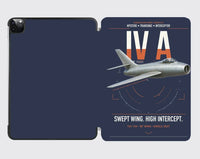 Thumbnail for Dassault Mystère IV A design on navy blue ipad tablet case