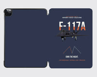 Thumbnail for F-117A Nighthawk Own The Night design on navy blue ipad tablet case
