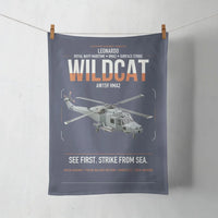 Thumbnail for Leonardo AW159 Wildcat HMA2 design on navy blue towel
