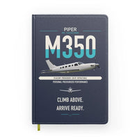 Thumbnail for Piper M350 design on navy blue notebook