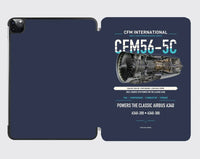 Thumbnail for CFM56-5C design on navy blue ipad tablet case