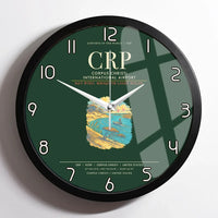 Thumbnail for Corpus Christi International Airport CRP Wall-Clock Framed - Dark Green