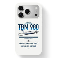 Thumbnail for Daher TBM 980 design on white magsafe iphone case, for iPhone 17 Pro
