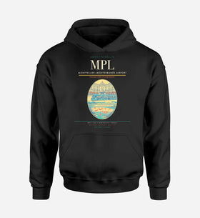 Single-Side Printing — Montpellier–Méditerranée Airport (MPL) Double-Side Hoodie
