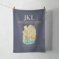 Thumbnail for Kalymnos Island National Airport (JKL) design on navy blue towel