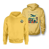 Thumbnail for VINTAGE G4259 - The Flour Bomb Drop - Double-Side Hoodie design on yellow double side