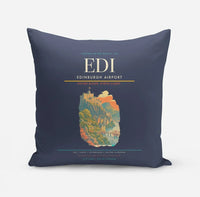 Thumbnail for Edinburgh Airport EDI - Firth Stone Heather Crest - Navy Blue