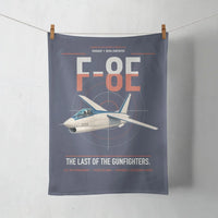 Thumbnail for F-8E Crusader design on navy blue towel