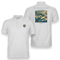 Thumbnail for VINTAGE G4168 - The Fabric And Dope Shop - Double-Side Polo T-Shirt design on white