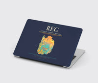 Thumbnail for Reggio Calabria Airport (REG) design on navy blue MacBook case