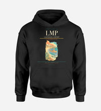 Thumbnail for Lampedusa Airport (LMP) design on black hoodie single-side print