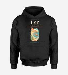 Single-Side Printing — Lampedusa Airport (LMP) Double-Side Hoodie