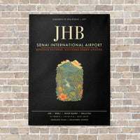 Thumbnail for Senai International Airport JHB - Canvas Framed - Black