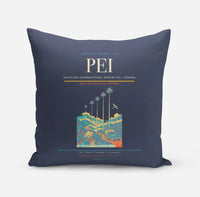 Thumbnail for Matecaña International Airport (PEI) design on navy blue pillow