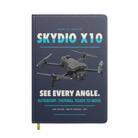 Thumbnail for Skydio X10 design on navy blue notebook