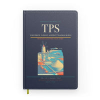 Thumbnail for Vincenzo Florio Airport Trapani-Birgi (TPS) design on navy blue notebook