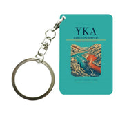 Thumbnail for Kamloops Airport (YKA) design on turquoise key chain