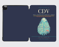 Thumbnail for Merle K. (Mudhole) Smith Airport (CDV) design on navy blue ipad tablet case