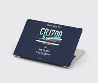 Thumbnail for Bombardier CRJ700 design on navy blue MacBook case