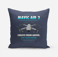 Thumbnail for DJI Mavic Air 2 design on navy blue pillow