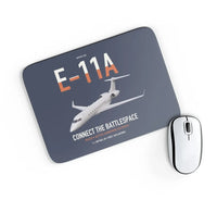 Thumbnail for E-11A BACN design on navy blue rectangle mouse pad