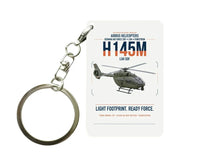 Thumbnail for Airbus Helicopters H145M LUH SOF design on white designed key chain, double-side print
