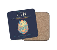 Thumbnail for Udon Thani International Airport (UTH) design on navy blue 1 piece coaster