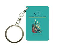 Thumbnail for Cyril E. King Airport (STT) design on turquoise key chain