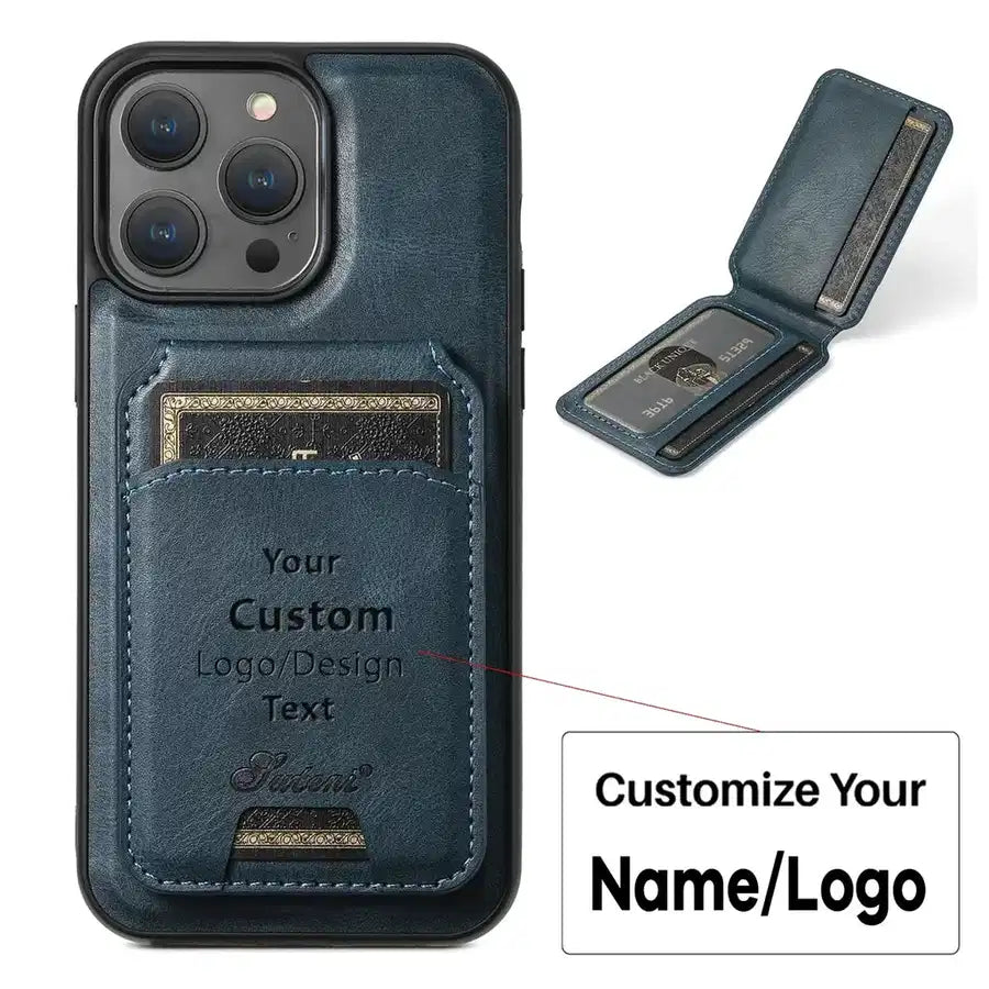 Customisable Design Magnetic Leather iPhone iPhone Case - view 16
