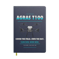 Thumbnail for DJI Agras T100 design on navy blue notebook