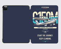 Thumbnail for Cessna 150M design on navy blue ipad tablet case