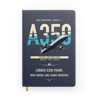 Thumbnail for Airbus A350-1000 design on navy blue notebook