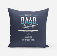 Thumbnail for Diamond DA40 design on navy blue pillow