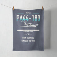 Thumbnail for Piper PA-44-180 Seminole design on navy blue towel