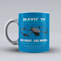 Thumbnail for Mavic 3 Thermal Mug design on turquoise dji
