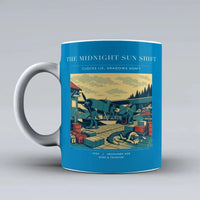 Thumbnail for VINTAGE G4284 - The Midnight Sun Shift - Ceramic Mug design on turquoise