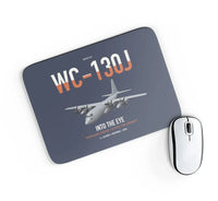 Thumbnail for WC-130J Hurricane Hunter design on navy blue rectangle mouse pad