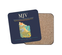 Thumbnail for Región de Murcia International Airport (MJV) design on navy blue 1 piece coaster