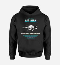 Thumbnail for Percepto Air Max design on black hoodie single side