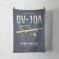 Thumbnail for OV-10A Bronco design on navy blue towel