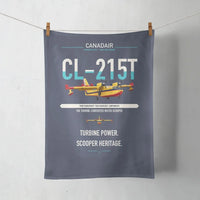 Thumbnail for Canadair CL-215T design on navy blue towel