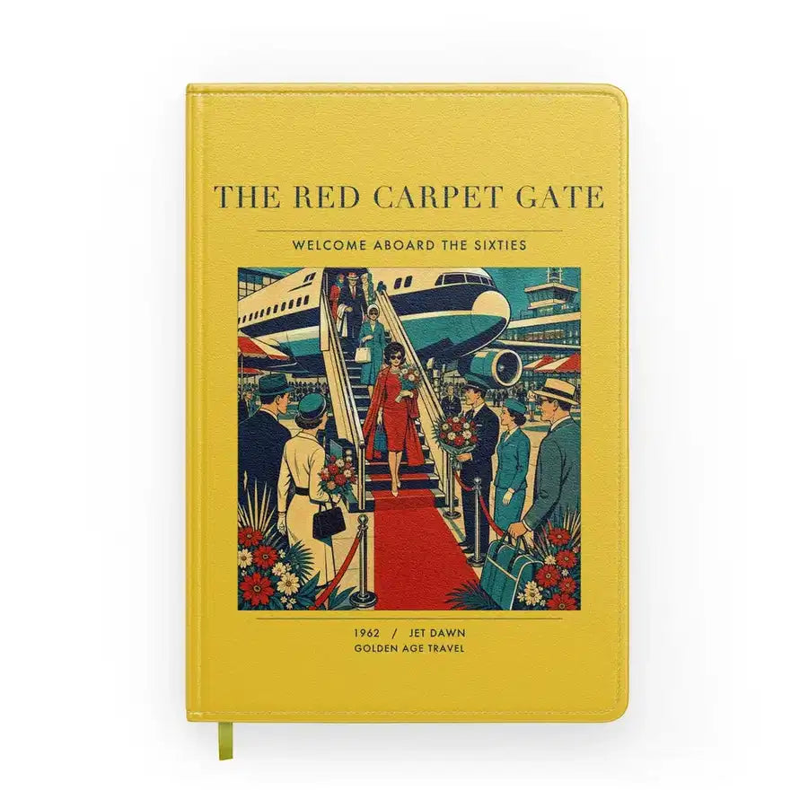 VINTAGE G4124 - The Red Carpet Gate - Designed Notebooks design on yellow