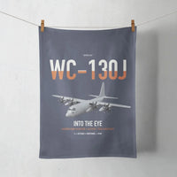 Thumbnail for WC-130J Hurricane Hunter design on navy blue towel