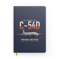 Thumbnail for C-54D Skymaster design on navy blue notebook