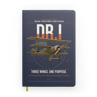 Thumbnail for Fokker Dr.I design on navy blue notebook