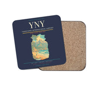 Thumbnail for Yangyang International Airport (YNY) design on navy blue 1 piece coaster