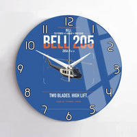 Thumbnail for Bell 205A-1++ design on blue no frame wall clock