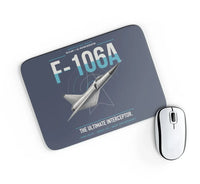 Thumbnail for F-106A Delta Dart design on navy blue rectangle mouse pad