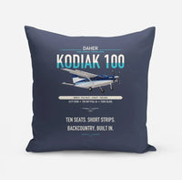 Thumbnail for Daher Kodiak 100 Series III design on navy blue pillow